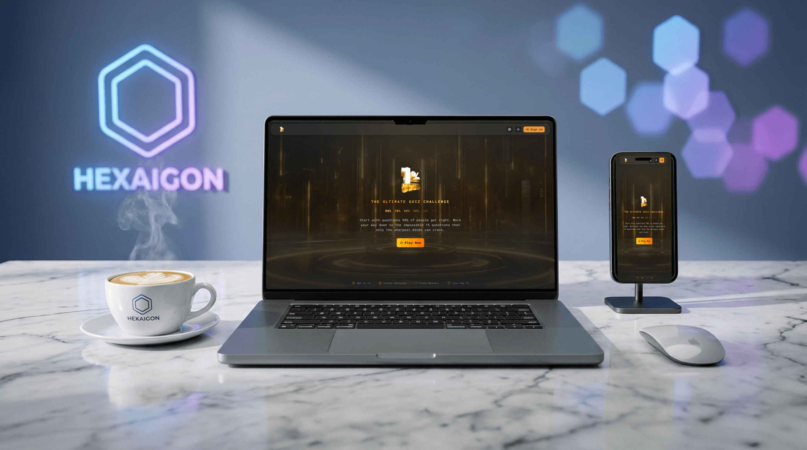 1 Percent Club — Online παιχνίδι γνώσεων